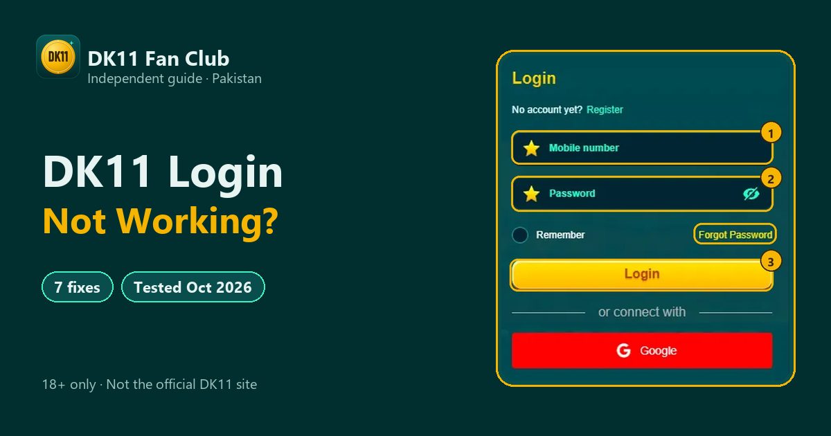 DK11 Login Not Working? 7 Fixes That Actually Work